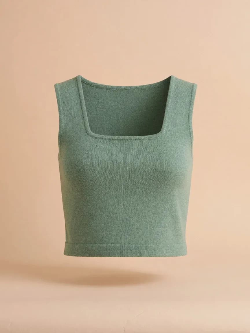 Dawncut Sleeveless Knit Crop
