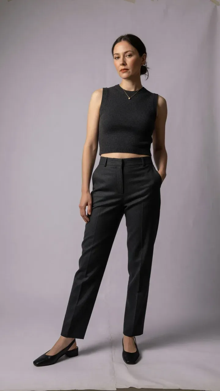 Knit crop